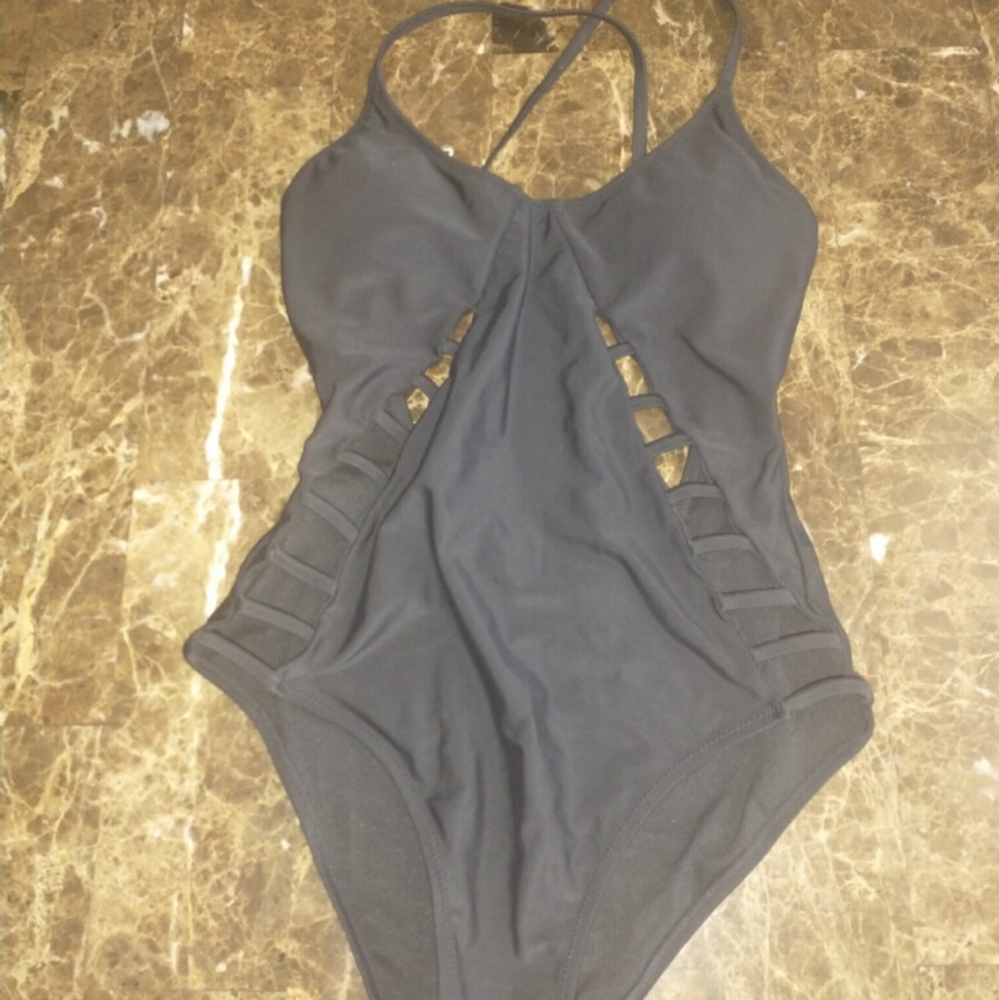 Sexy black bathing suit